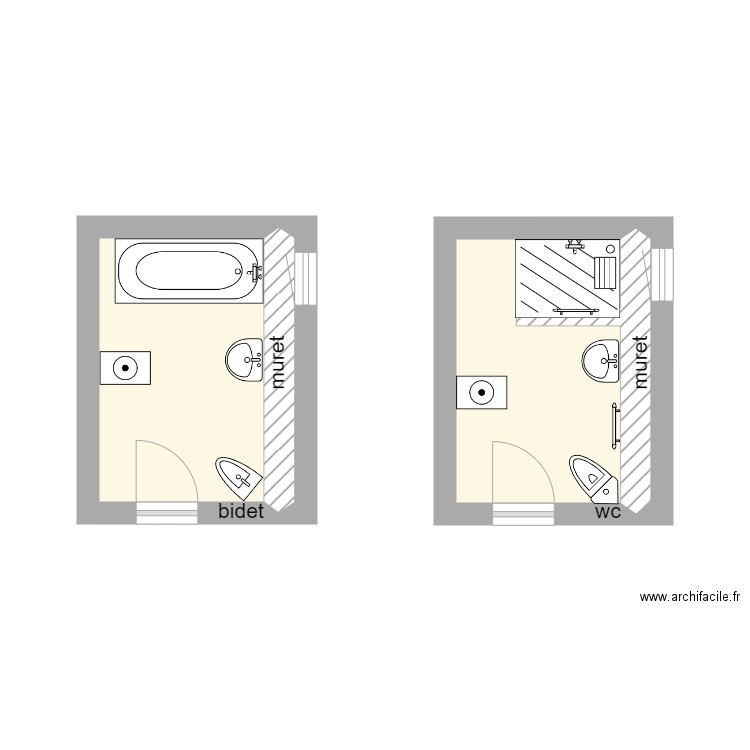 salle de bain BOULANGE. Plan de 0 pièce et 0 m2