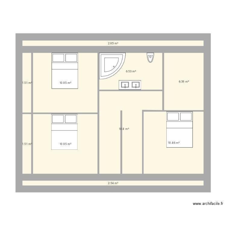 étage 2. Plan de 0 pièce et 0 m2
