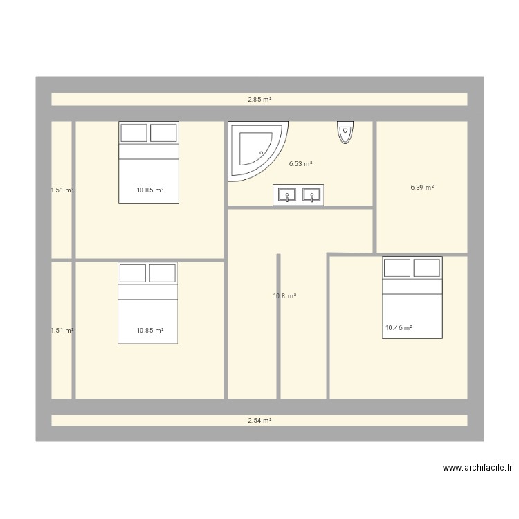 étage 2. Plan de 0 pièce et 0 m2