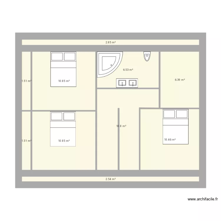 &eacute;tage 2. Plan de 