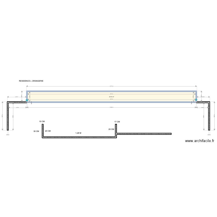 RESIDENCE L ORANGERIE . DPRG. Plan de 0 pièce et 0 m2