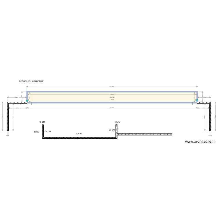 RESIDENCE L ORANGERIE . DPRG. Plan de 
