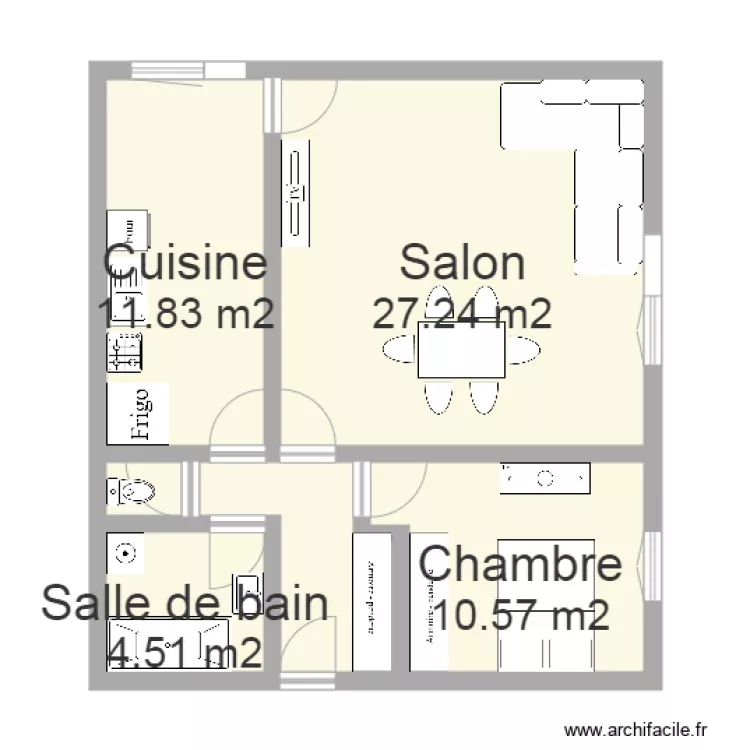 Appartement POIREL. Plan de Appartement POIREL. Plan de