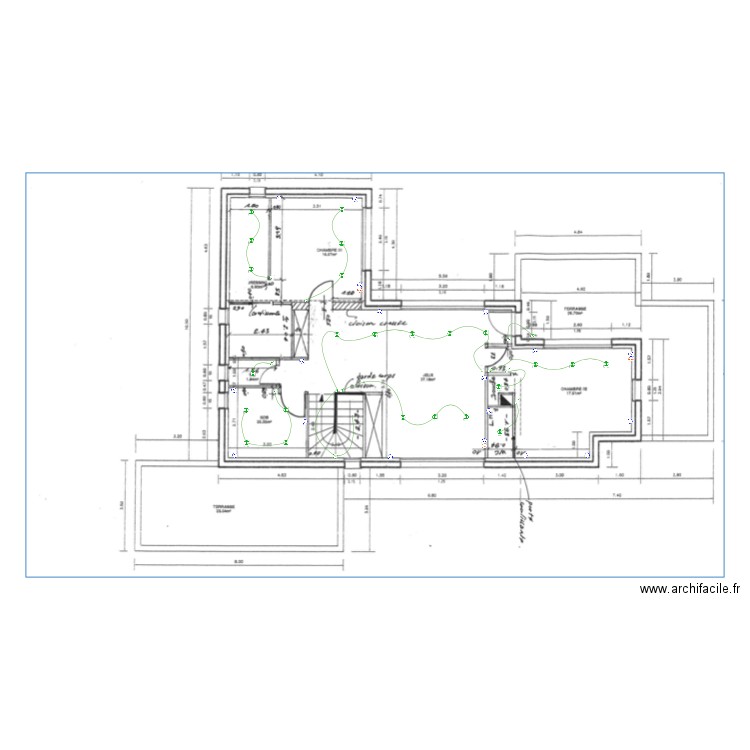 Nouveau plan bachot étage. Plan de 0 pièce et 0 m2