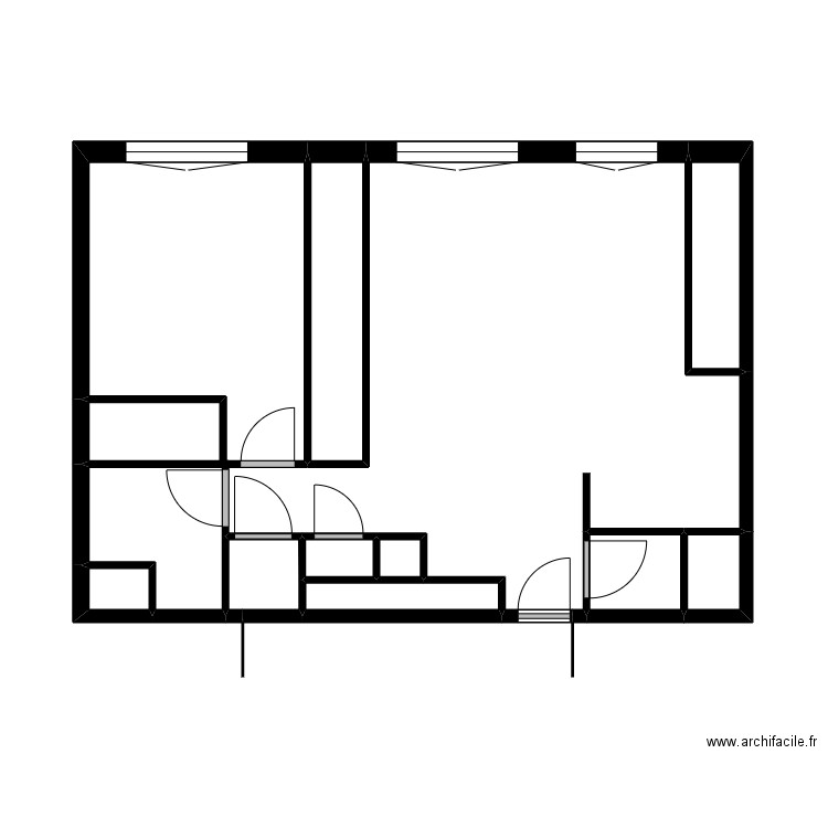 NOUGUES. Plan de 11 pièces et 19 m2