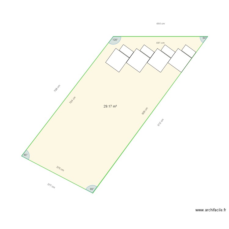 terrain. Plan de 0 pièce et 0 m2