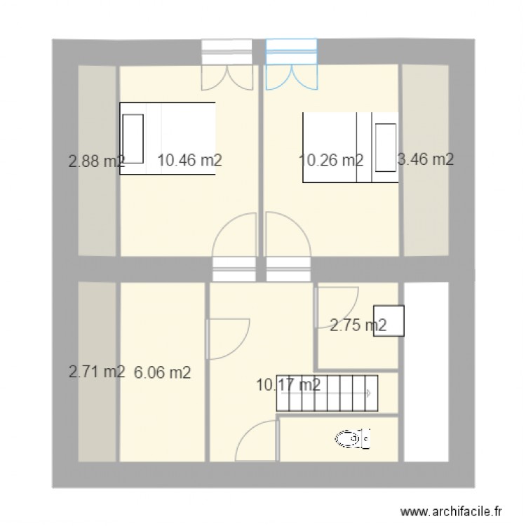 combles 18 jin. Plan de 0 pièce et 0 m2