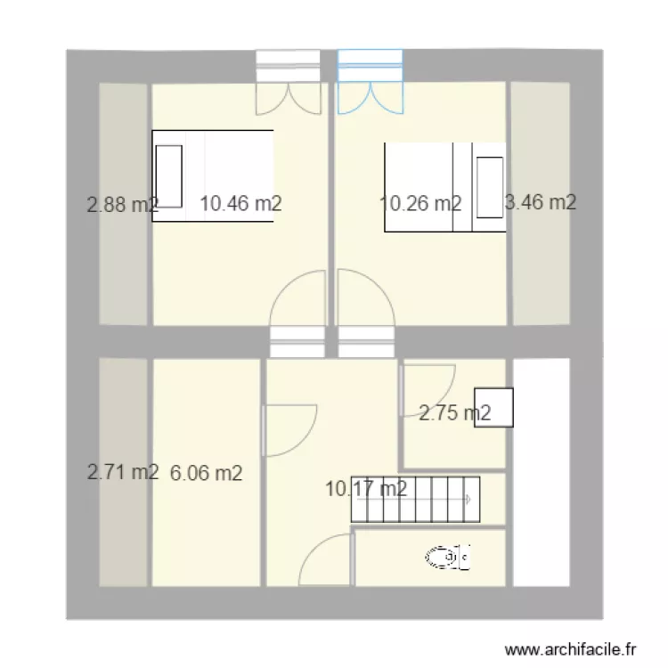 combles 18 jin. Plan de 