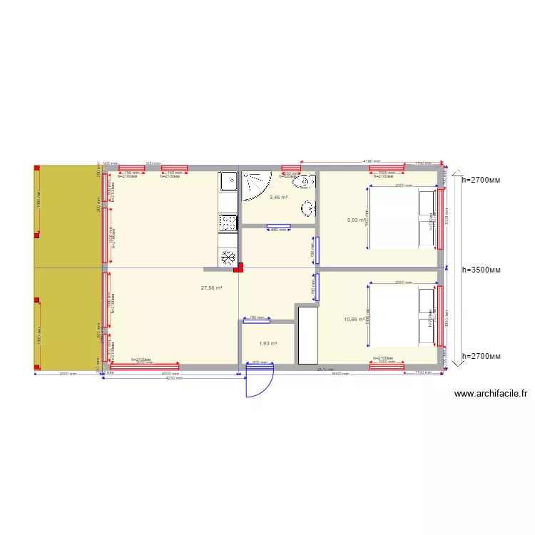 Barn Быковка. Plan de 