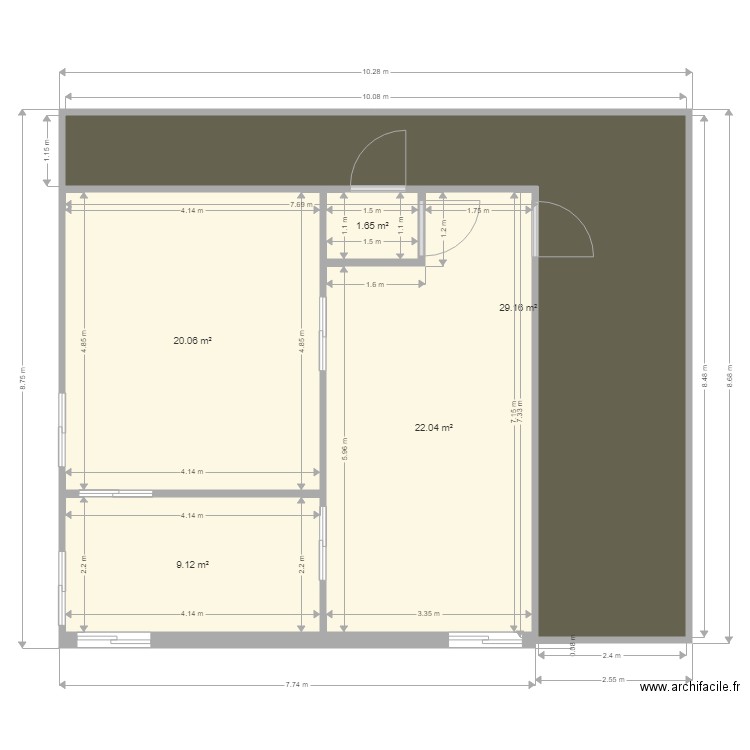 chambre froide. Plan de 0 pièce et 0 m2