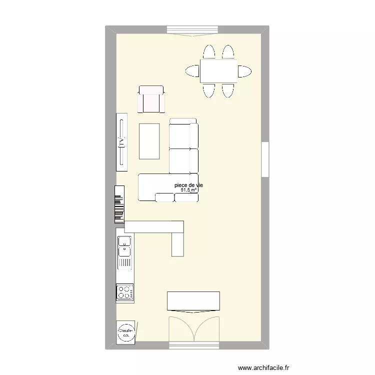 piece de vie. Plan de 