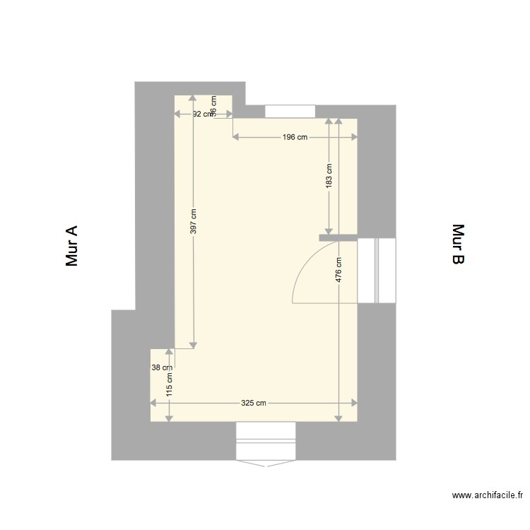 plan cuisine nue. Plan de 0 pièce et 0 m2