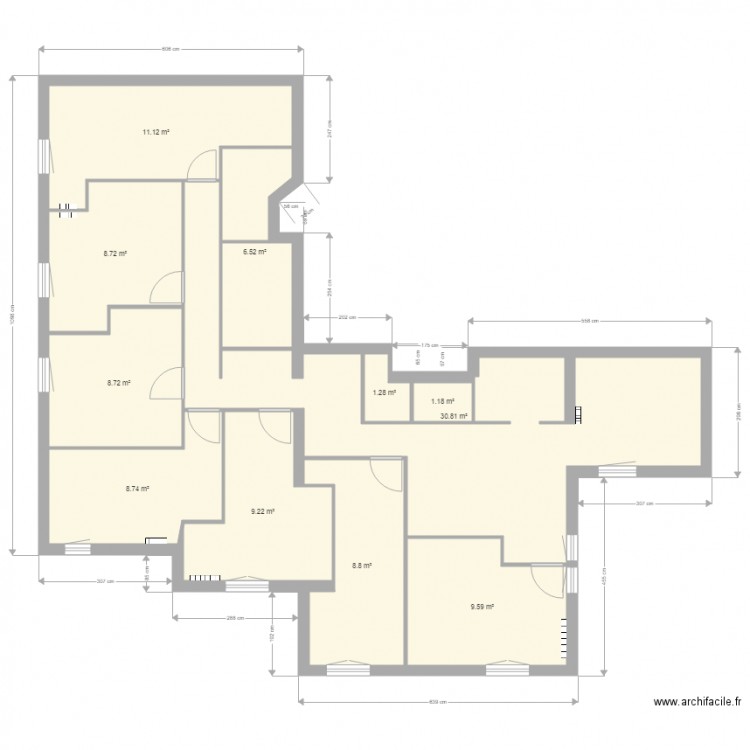 Plan Evry 5 V7 sans Meuble. Plan de 0 pièce et 0 m2