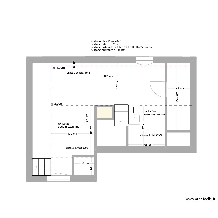 20 Jean Jaurès Etage 3 porte 1. Plan de 0 pièce et 0 m2