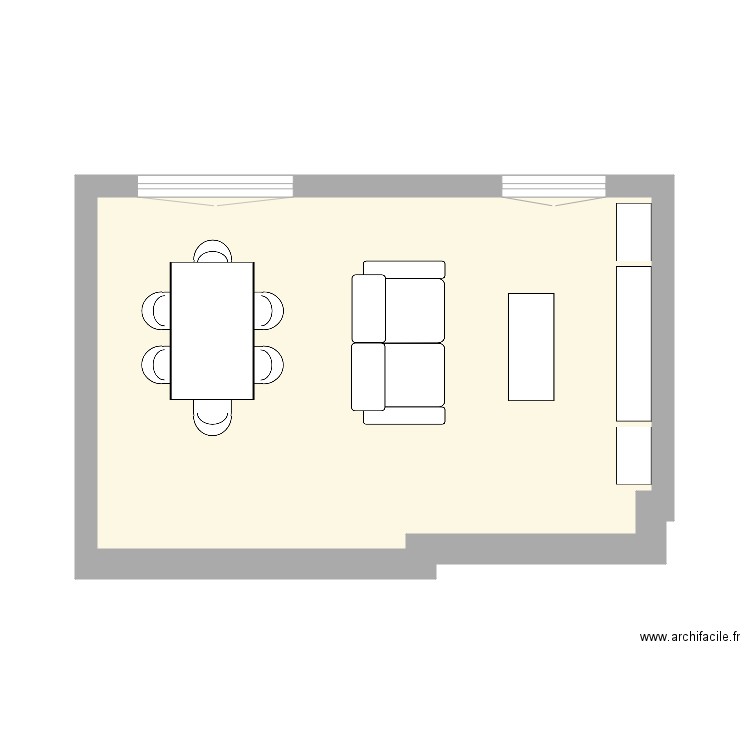 Guillaume 15822. Plan de 1 pièce et 25 m2