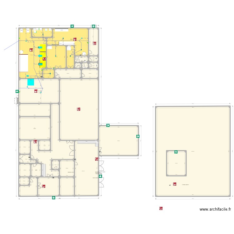Plan alarme 2. Plan de 0 pièce et 0 m2