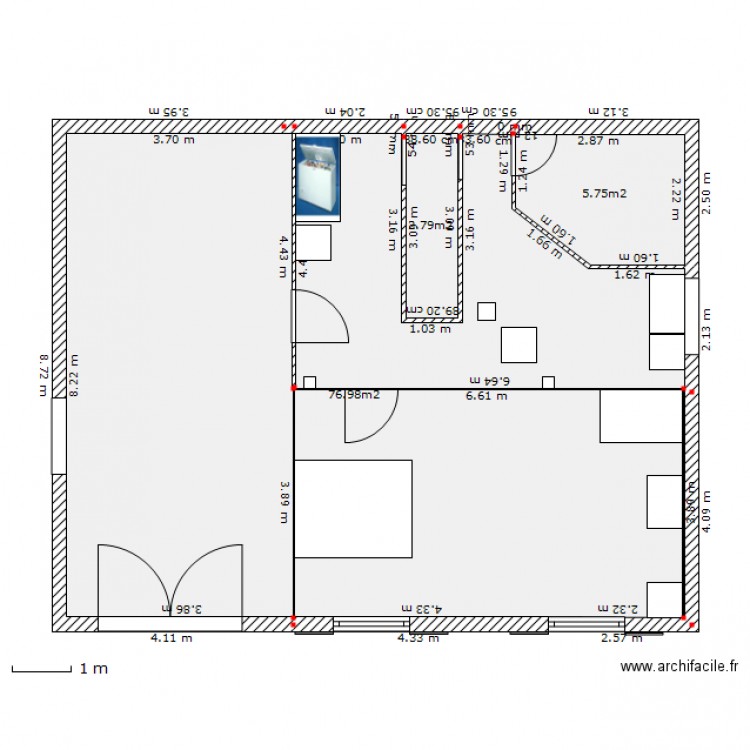 SOUS SOL . Plan de 0 pièce et 0 m2