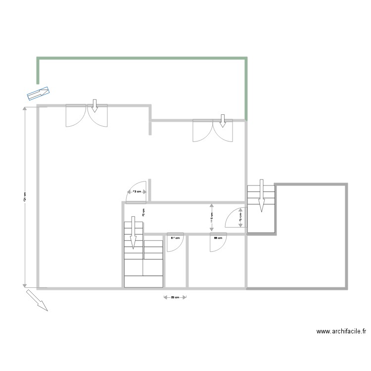 clerfond rdc. Plan de 0 pièce et 0 m2