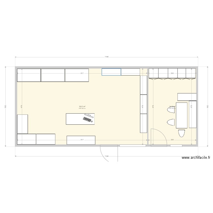 Salle de pause . Plan de 0 pièce et 0 m2