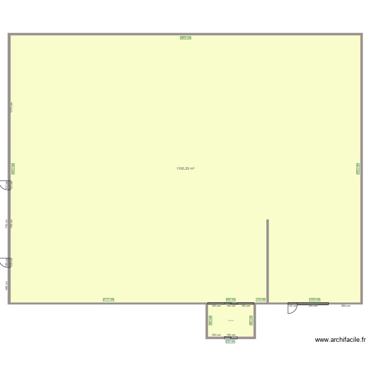 SUPERMARCHE AV MARKET  AVANT TRAVAUX. Plan de 0 pièce et 0 m2