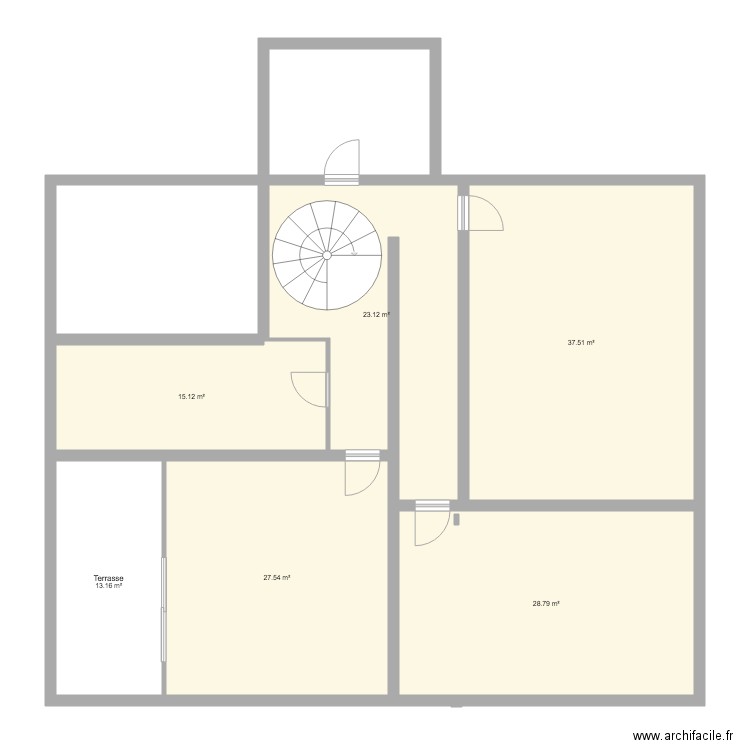 Maison Calvi 1er étage. Plan de 0 pièce et 0 m2