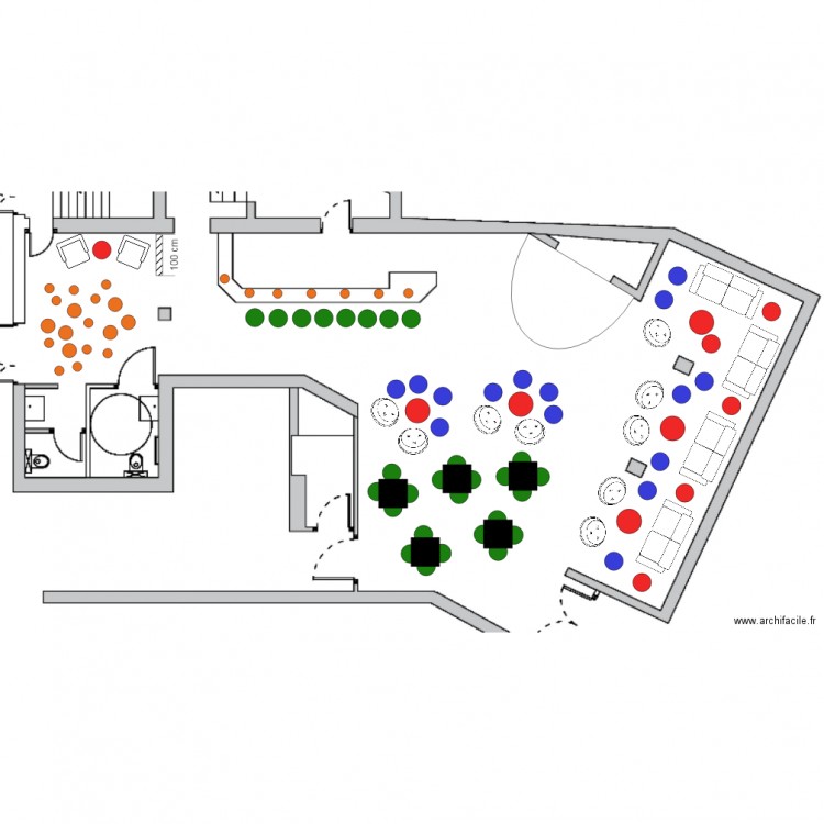 curtn mobilier. Plan de 0 pièce et 0 m2