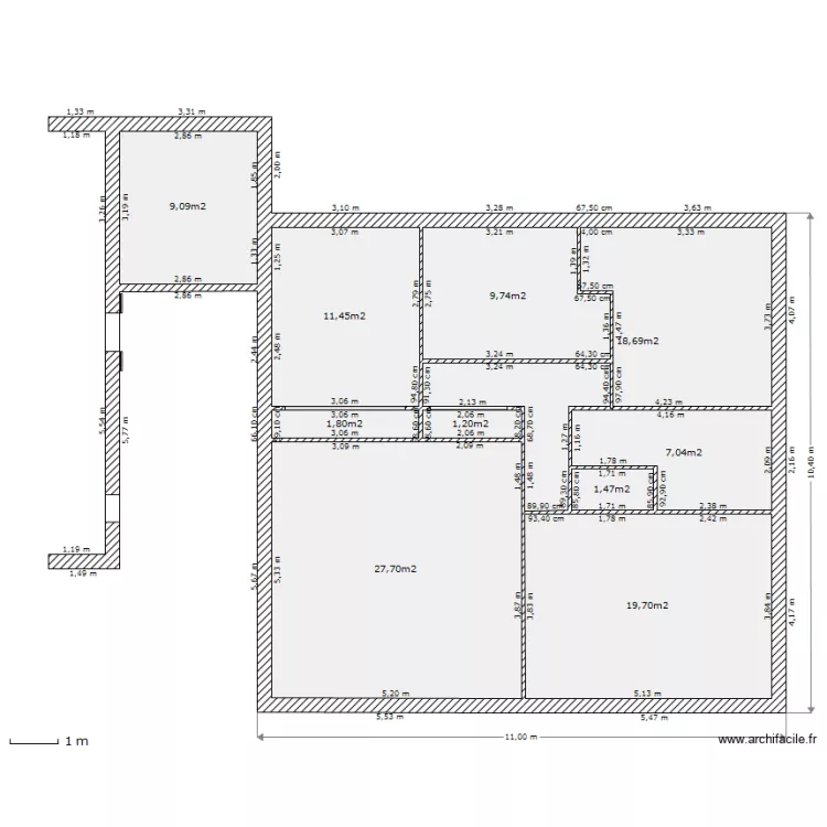 maison-r0. Plan de 