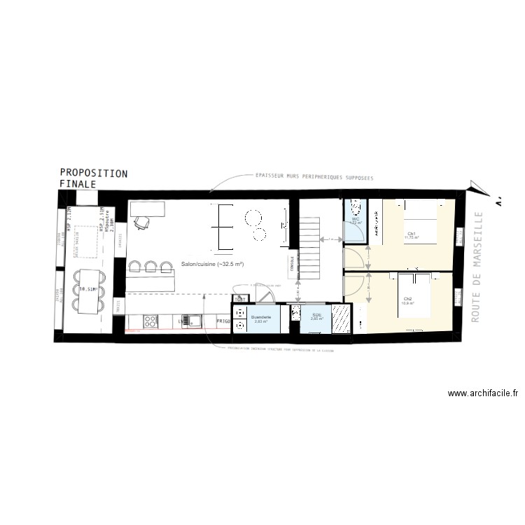 Projet Hugo. Plan de 0 pièce et 0 m2