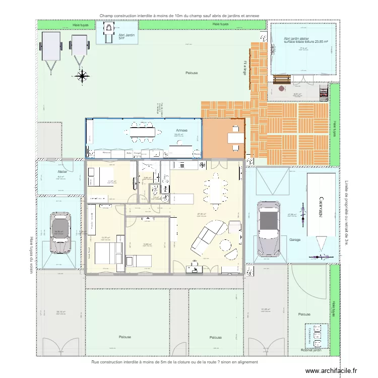 Saint andr&eacute; 26 janvier. Plan de 