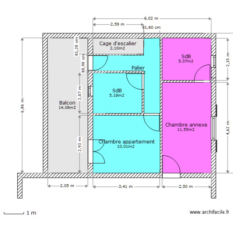 1er étage 4. Plan de 0 pièce et 0 m2