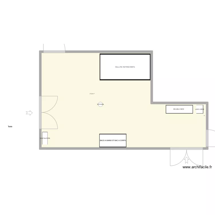 SALLE DE SOINS FOUGEROLLES. Plan de SALLE DE SOINS FOUGEROLLES. Plan de