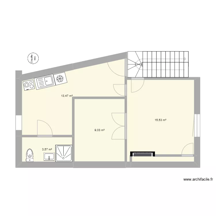 the first 2eme etage. Plan de 