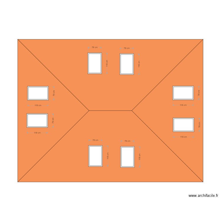 VUE DE DESSUS PROJET. Plan de 0 pièce et 0 m2