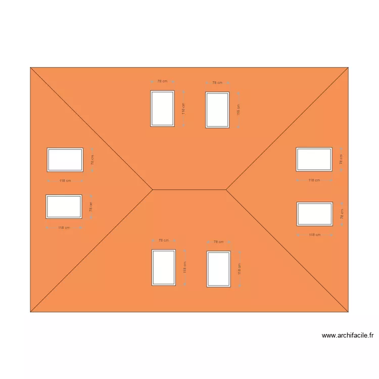 VUE DE DESSUS PROJET. Plan de 