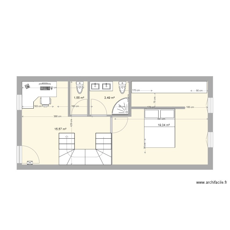 MuretBarry1EEscalier. Plan de 0 pièce et 0 m2