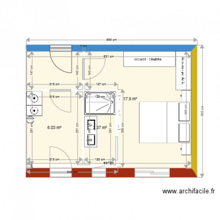réhabilitation. Plan de 0 pièce et 0 m2