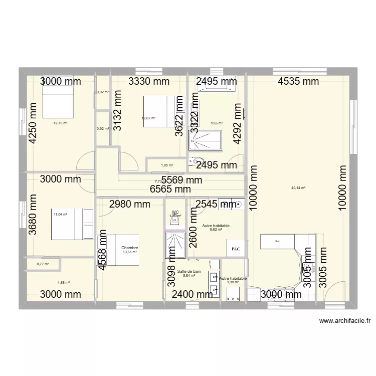 FABRICE BILLARD. Plan de 