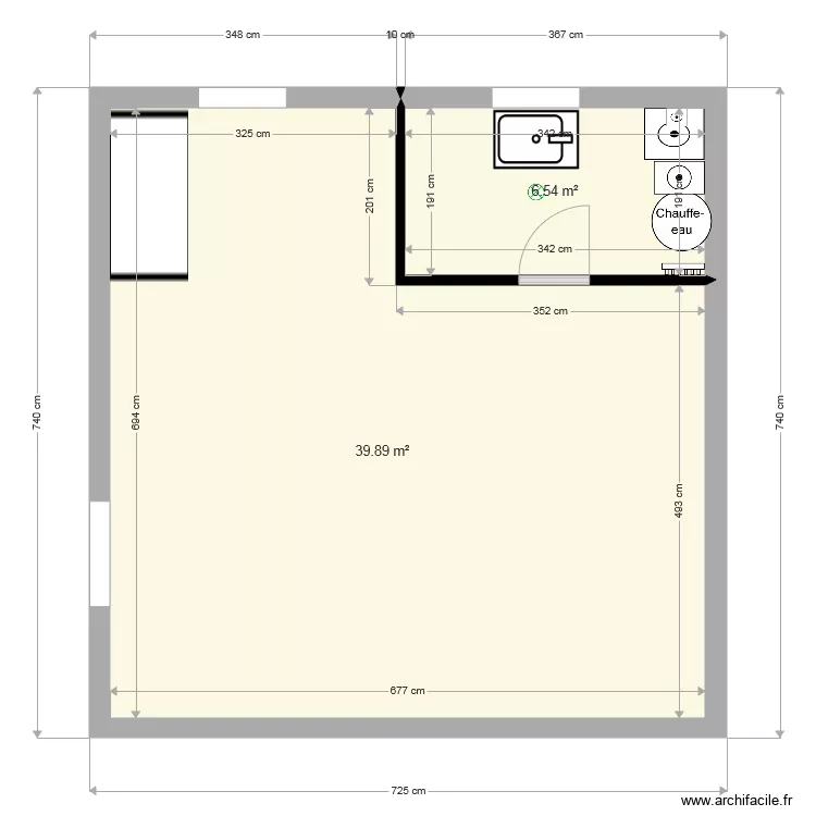 garage. Plan de garage. Plan de