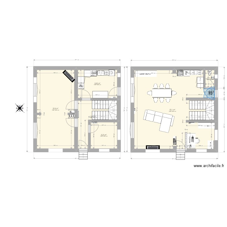 HAUSSAIRE. Plan de 0 pièce et 0 m2