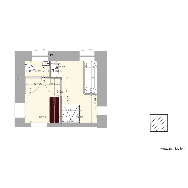 salle de bains rdc 12 août 2021. Plan de 0 pièce et 0 m2