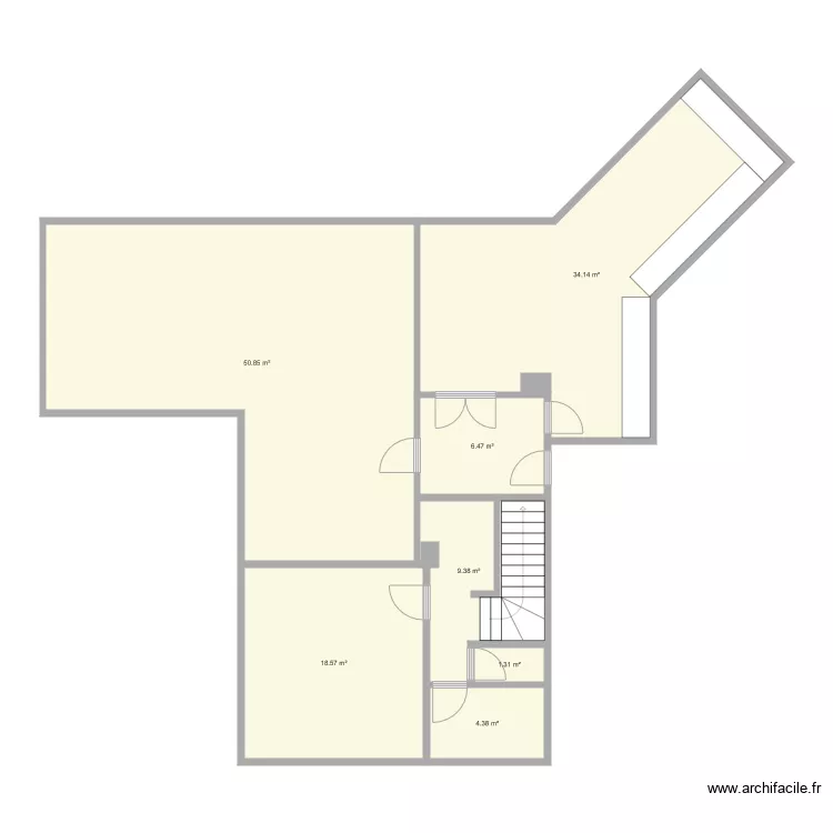 Bo&eacute;court Le Bout Dessous 59 rez avant. Plan de 