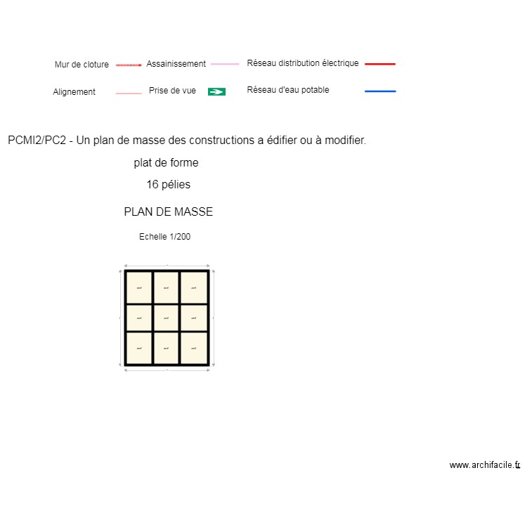 PLATE FORME. Plan de 0 pièce et 0 m2