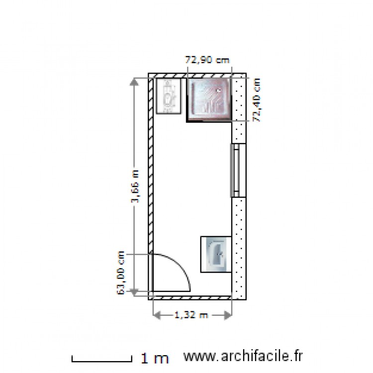 sdb Legesne. Plan de 0 pièce et 0 m2