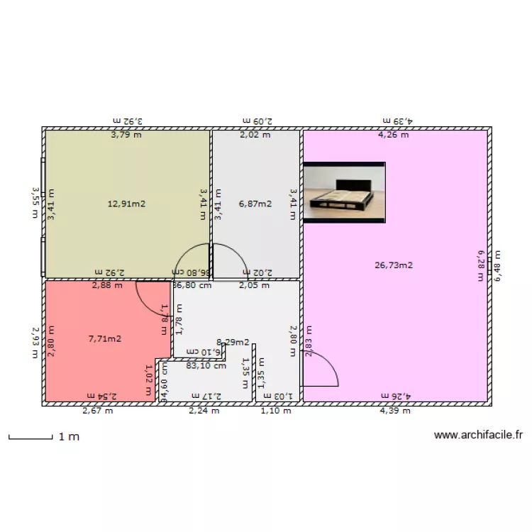 combles divisé . Plan de combles divisé . Plan de