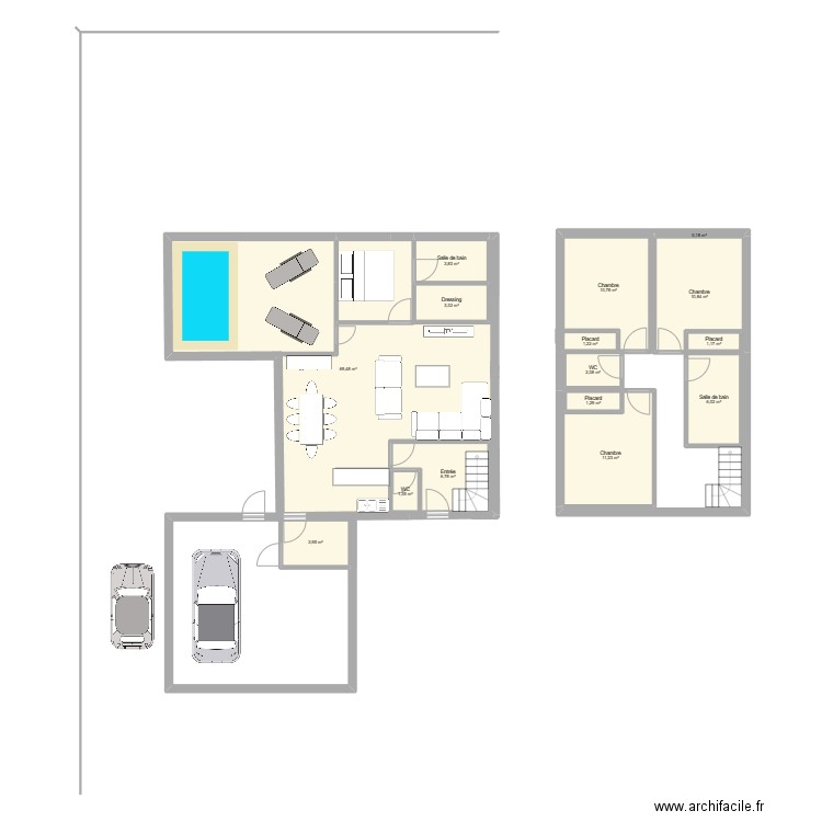 LANDIVISIAU 2. Plan de 15 pièces et 145 m2