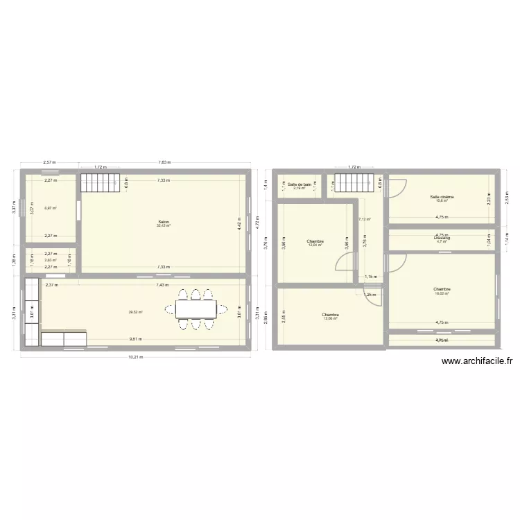 Autres design 03. Plan de 12  et 139 m²