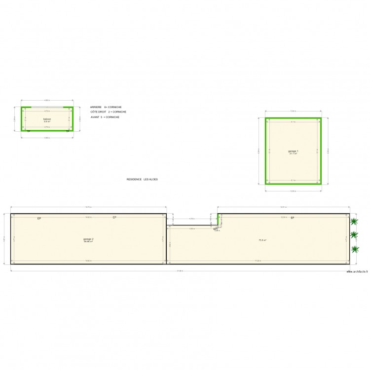 RESIDENCE LES ALOES. Plan de 0 pièce et 0 m2