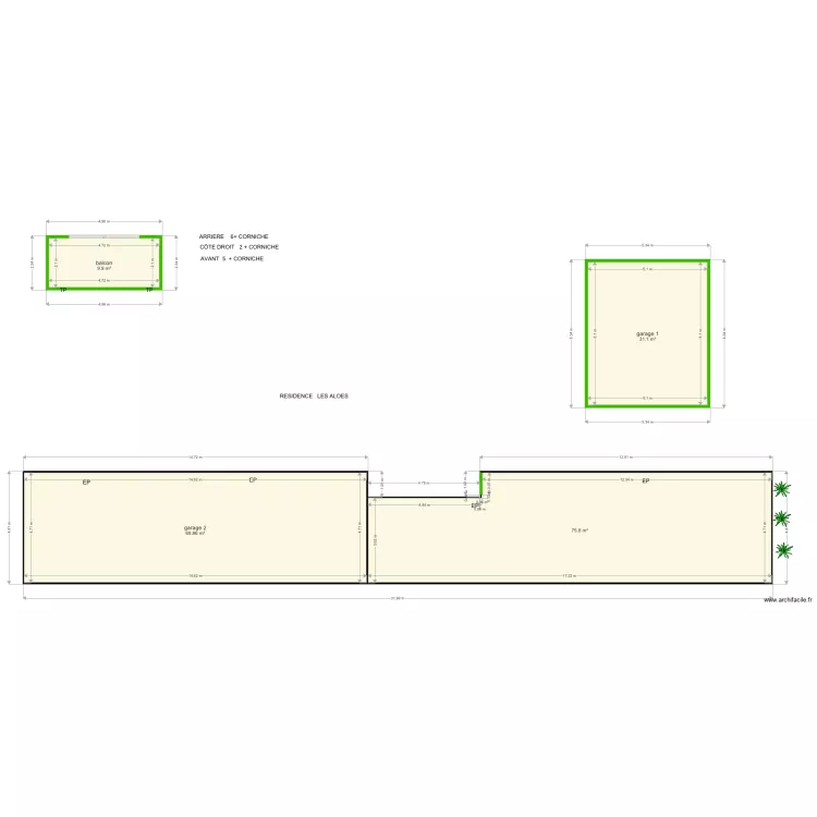 RESIDENCE LES ALOES. Plan de RESIDENCE LES ALOES. Plan de