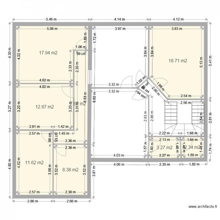 étage. Plan de 0 pièce et 0 m2