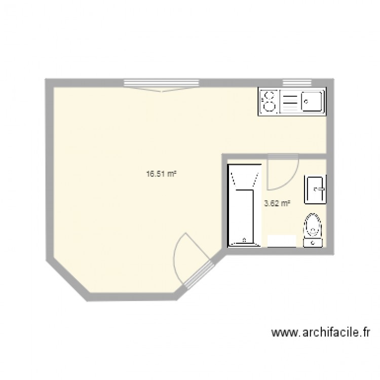 Quai Crozat Apt N101. Plan de 0 pièce et 0 m2